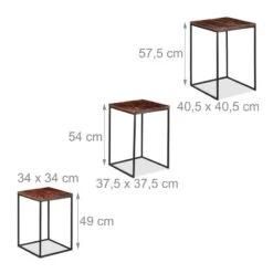 Tables Gigogne Carrées Jeu De 3 -WOOOD Soldes 691739814e1f41648f403d24fed3112e