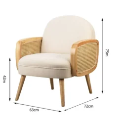 Fauteuil CALVI -WOOOD Soldes 6ba0fa256ed9447fa48434259b6afb09