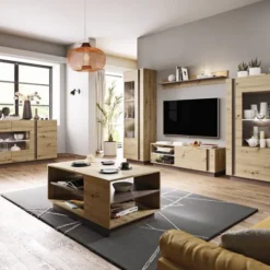 Armoire Vitrine ARCO 60W LED -WOOOD Soldes 76ea487531af48c29a0bbe84547563f4 1