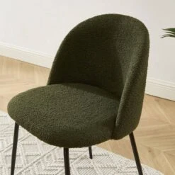 Chaise En Tissu Bouclette Et Métal Aimée -WOOOD Soldes 77c2576c6b2649bfb1475f21ea021690