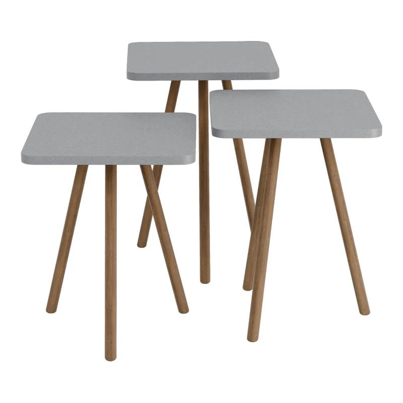 Set De 3 Tables D'appoint Hobro 13 Set De 3 Tables D'appoint Hobro – Image 11