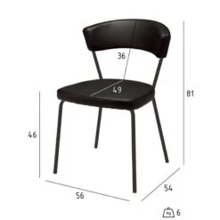 Chaises Capitonnées Preben Noir Lot De 4 -WOOOD Soldes 7a2632f22cda43539825dea302e05680