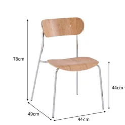 Lot De 2 Chaises LINCOLN -WOOOD Soldes 85b022c5e5284600a1ecb57613e441f4