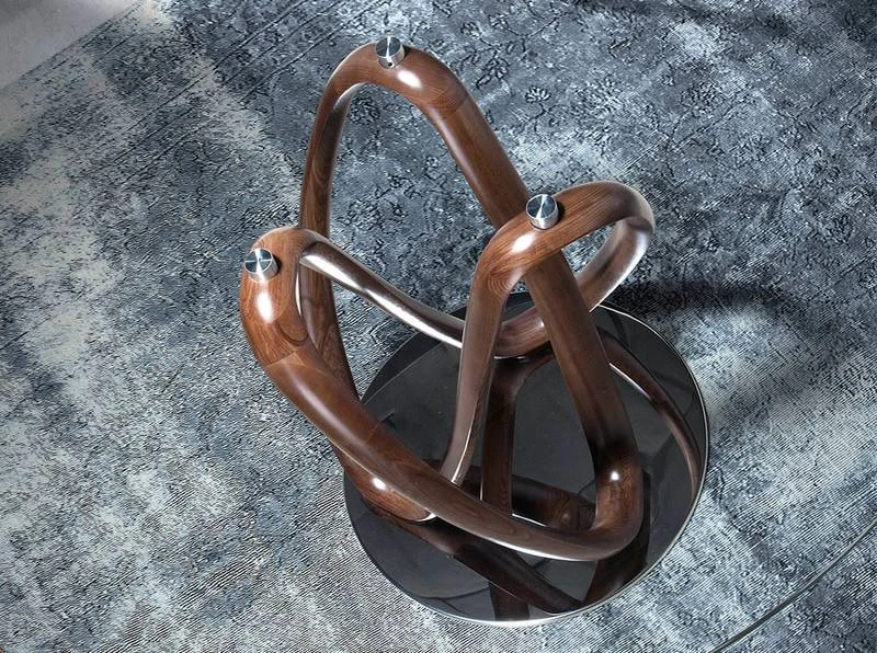 Table à Manger En Verre Trempé Et Bois 6 Table à Manger En Verre Trempé Et Bois – Image 4