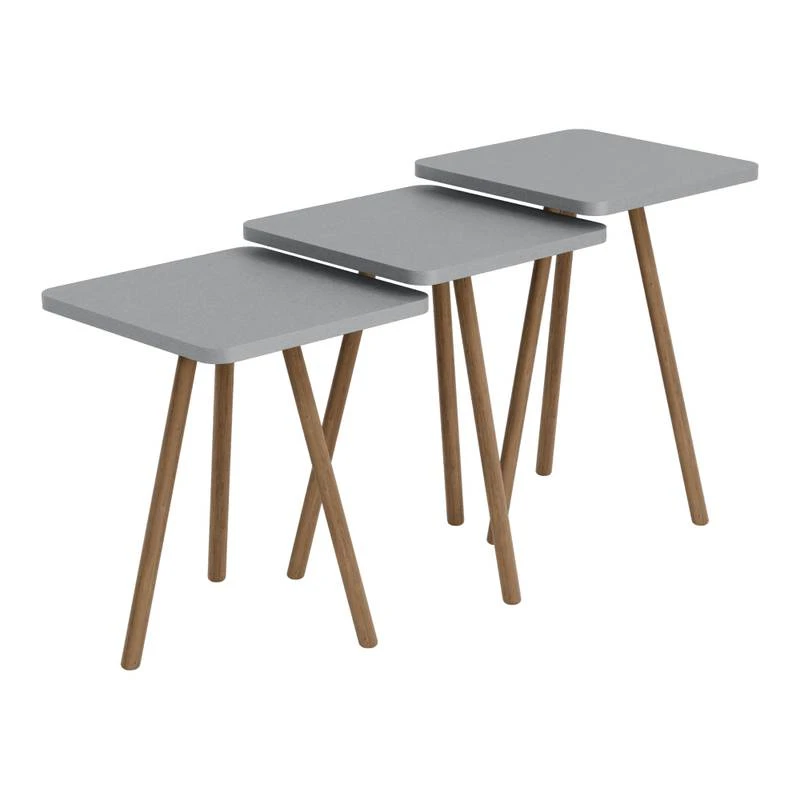 Set De 3 Tables D'appoint Hobro 15 Set De 3 Tables D'appoint Hobro – Image 13