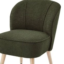 Fauteuil TIVOLI Tissu Bouclette Kaki -WOOOD Soldes 88d44aee99594657b932f74625c27321