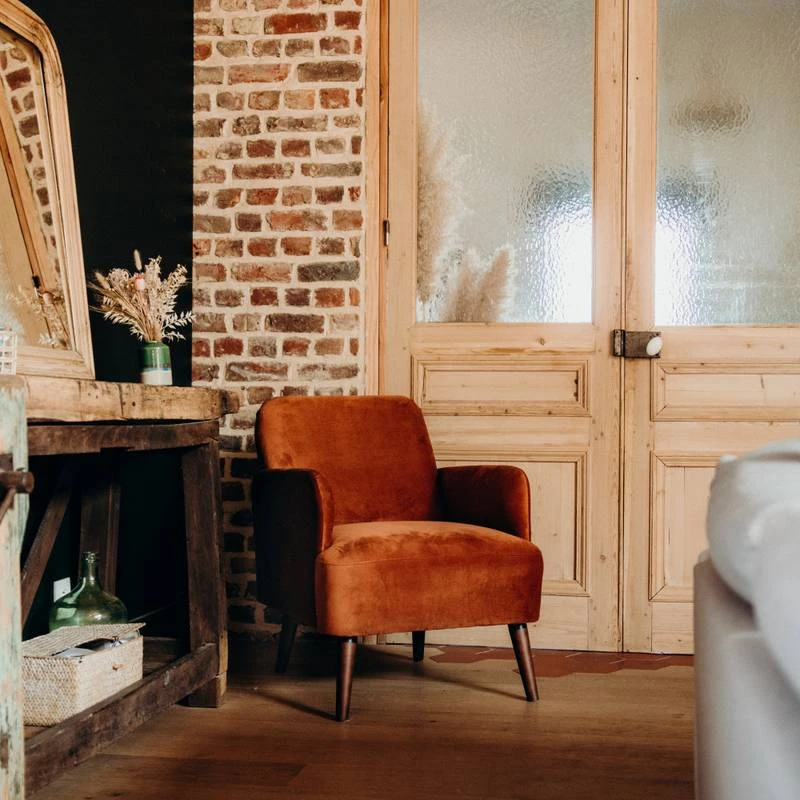 Fauteuil Rétro Velours Vert Forêt 17 Fauteuil Rétro Velours Vert Forêt – Image 15