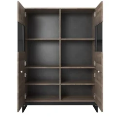 Armoire Vitrine ARDEN B LED -WOOOD Soldes 8c636ef9a9c545d08f5f1b2fd99624ff