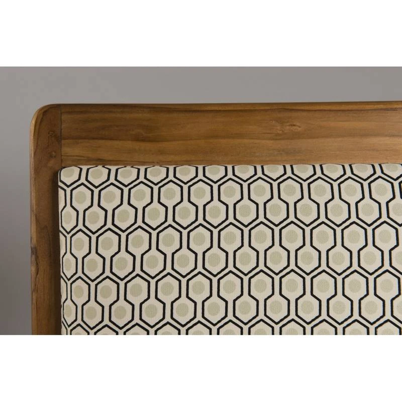 Fauteuil Hexago En Teck Tissu Vert 6 Fauteuil Hexago En Teck Tissu Vert – Image 4