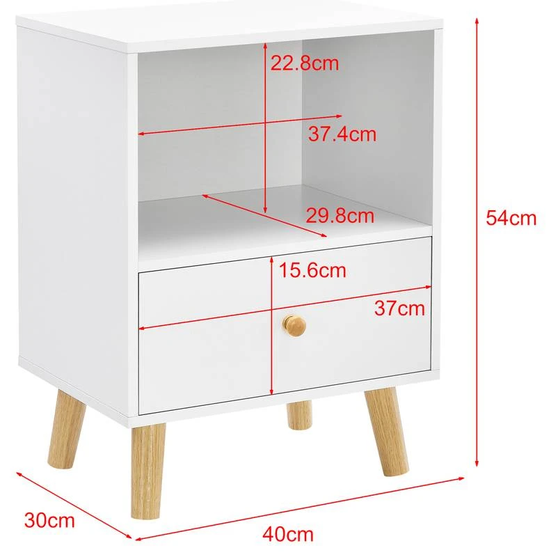 Table De Chevet Sundsvall à Tiroir 6 Table De Chevet Sundsvall à Tiroir – Image 4