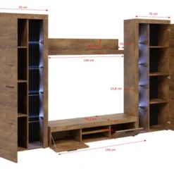 FURNIX Ensemble Meubles RivaXL Sans LED 9 FURNIX Ensemble Meubles RivaXL Sans LED -WOOOD Soldes a3fa8dc125354d2ea4a26d529ffc8a3d