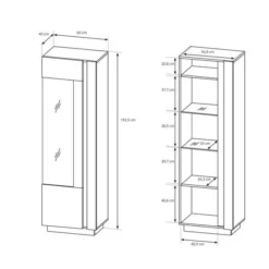 Armoire Vitrine ARCO 60W LED -WOOOD Soldes a587093f807444099cdfea8d67a27cc3