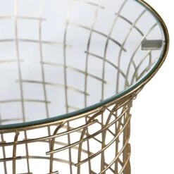 Table D'appoint 40x40x45cm Noir/or -WOOOD Soldes a9267165d0634288b32258bc6ca45277