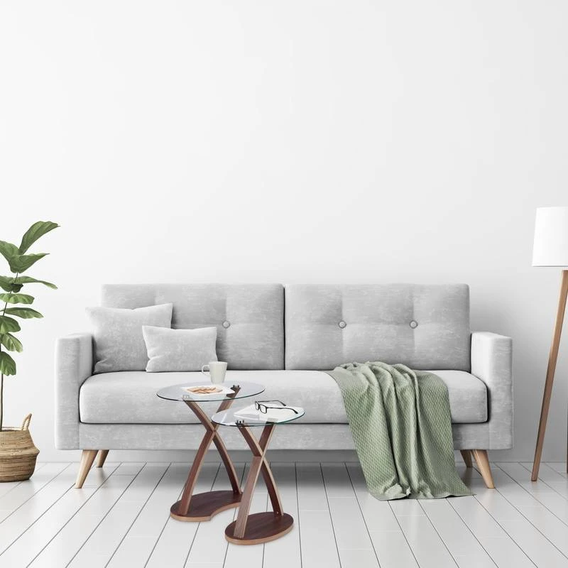 Table D’appoint Ronde Lot De 2 Plateau 6 Table D’appoint Ronde Lot De 2 Plateau – Image 4