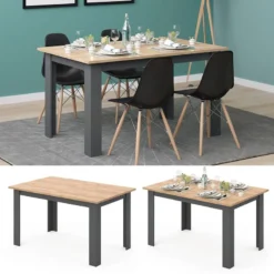 Table à Manger Karlos 140cm -WOOOD Soldes aedb18f010854a76ad1d9a27e9d9a9e1