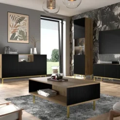 Armoire Vitrine RavennaB 60x42x217 -WOOOD Soldes b5ef24a705a84dbdaa7327df572ae010