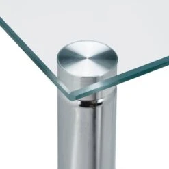 Table D'appoint En Verre Avec Roulettes -WOOOD Soldes bb10b43838714844bc2defedb6b78dfb