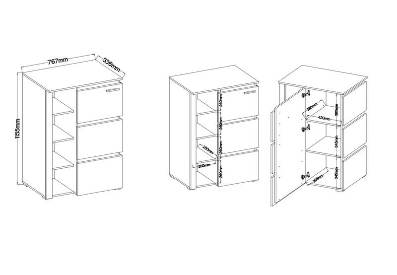 FURNIX Meuble Mural FERCI 300 8 FURNIX Meuble Mural FERCI 300 – Image 6
