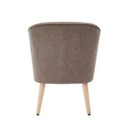 Fauteuil TIVOLI Tissu Bouclette Kaki -WOOOD Soldes bd323ed53d9945e7a29e0707a616d581