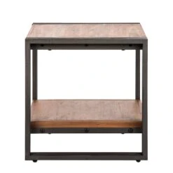 Bout De Canapé MANCHESTER -WOOOD Soldes beistelltisch manchester akazie massiv metall 4873004