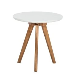 Tables Gigognes Past (lot De 3) -WOOOD Soldes beistelltische past 3er set weiss lackiert 359583
