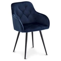 Chaises à Accoudoirs Nadja Bleu Lot De 2 -WOOOD Soldes c71df9e775bc40fc8593ab5dd501bfd3