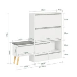 Meuble à Chaussures FSR134-W -WOOOD Soldes c7d88790a31f4a148357bd8aea780391