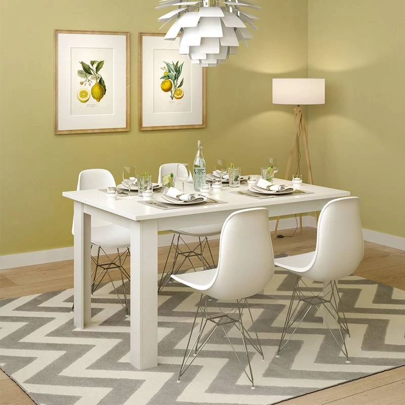 Table à Manger Karlos 140cm Blanche 5 Table à Manger Karlos 140cm Blanche – Image 3
