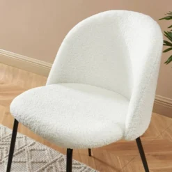Chaise En Tissu Bouclette Et Métal Aimée -WOOOD Soldes cae9c2d8180a46218786fd82e9af297e