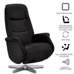 Fauteuil Relax Delta Noir -WOOOD Soldes ce6cf45a6cd0417393c1b8b42ff7f372