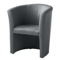 Fauteuil Cocktail Sinclair -WOOOD Soldes cocktailsessel sinclair kunstleder grau 5141468