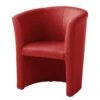 Fauteuil Cocktail Sinclair -WOOOD Soldes cocktailsessel sinclair kunstleder rot 5141540