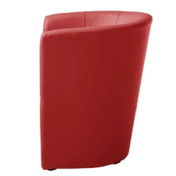Fauteuil Cocktail Sinclair -WOOOD Soldes cocktailsessel sinclair kunstleder rot 5141548