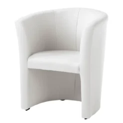 Fauteuil Cocktail Sinclair -WOOOD Soldes cocktailsessel sinclair kunstleder weiss 5141348