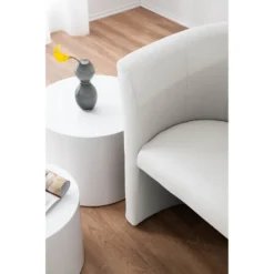 Fauteuil Cocktail Sinclair -WOOOD Soldes cocktailsessel sinclair kunstleder weiss 5141388