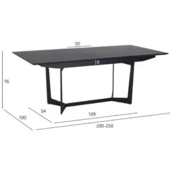Table Extensible Tokyo Noir 200x100 Cm -WOOOD Soldes d2eb752fd199490e8cabe01bab2cd5ec