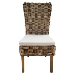 2 Chaises Kubu Naturel Tressé BORA BORA -WOOOD Soldes d3a02eeee9f441588955eace898b9014