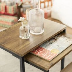 Lot De 3 Tables D'appoint FBT102-F -WOOOD Soldes d4423f7d8e244893b3e2f91a3e482362