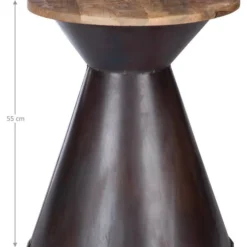 Table D'appoint Ø 40x55cm Brun Foncé -WOOOD Soldes ddf35fcdada7447490e86be43052e78a.cropped 242 21 1404 1881.processed