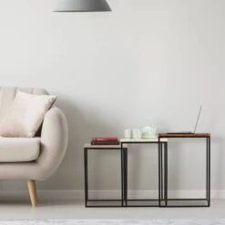 Tables Gigogne Carrées Jeu De 3 -WOOOD Soldes df1452f25f6841efa3a85541851ab697