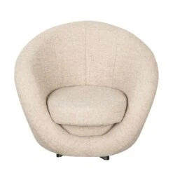 Fauteuil Pivotant Marvin 25 Fauteuil Pivotant Marvin -WOOOD Soldes drehsessel marvin strukturstoff creme 1756550