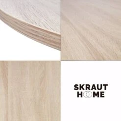 Table à Manger Ronde ZEN, Couleur Chêne -WOOOD Soldes e266ba080da94b1993a51d7b3778c3cb