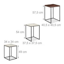 Tables Gigogne Carrées Jeu De 3 -WOOOD Soldes e30d8da2e7ba429c9d599a56c5343e86