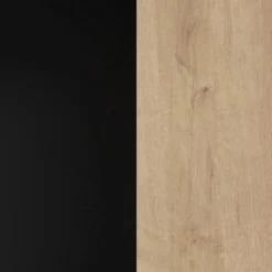 Vitrine Effet Chêne Piètement Métal Mat -WOOOD Soldes e54ed390fd6c42758c6c6cea6c98a4bb