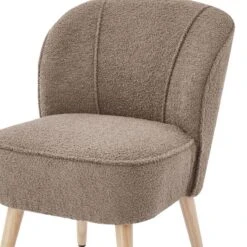 Fauteuil TIVOLI Tissu Bouclette Kaki -WOOOD Soldes e8af02d46c174fd4a1c6d8bc92b35eed