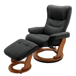 Fauteuil De Relaxation Westerwald 13 Fauteuil De Relaxation Westerwald -WOOOD Soldes echtleder relaxsessel westerwald mit hocker schwarz 1426110
