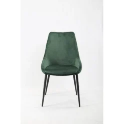 2 Chaises En Velours Bleu - JAZZY -WOOOD Soldes ef9b0efe003b4072a07093fabf1248ff