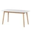 Table Bjelland 2 Table Bjelland -WOOOD Soldes esstisch bjelland eiche teilmassiv eiche weiss 150 x 80cm 4065908