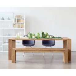Table Bruce 10 Table Bruce -WOOOD Soldes esstisch bruce eiche massiv eiche hell 180 x 100 cm 3974592