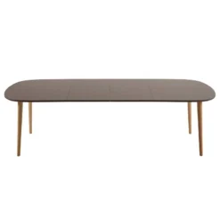 Table Extensible Dalila 11 Table Extensible Dalila -WOOOD Soldes esstisch dalila mit ausziehfunktion buche teilmassiv braun 160 x 100 cm 1284002